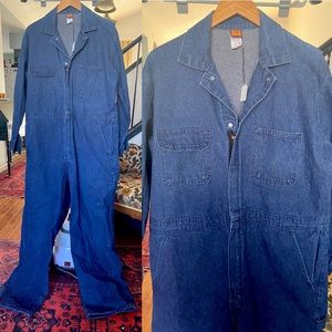 Vintage denim coveralls boiler suit